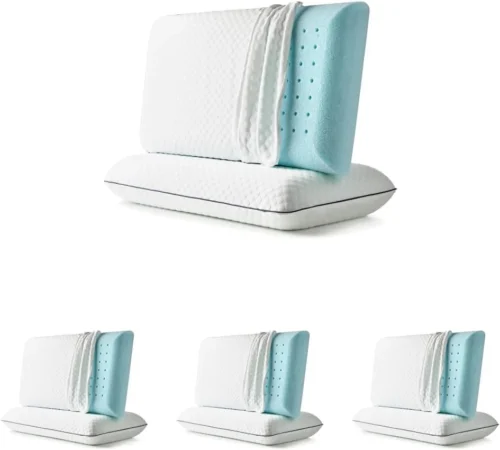 Alternative view of WEEKENDER Ventilated Gel Memory Foam Pillow - Washable Cover - Queen Size(Pack of 1), White
