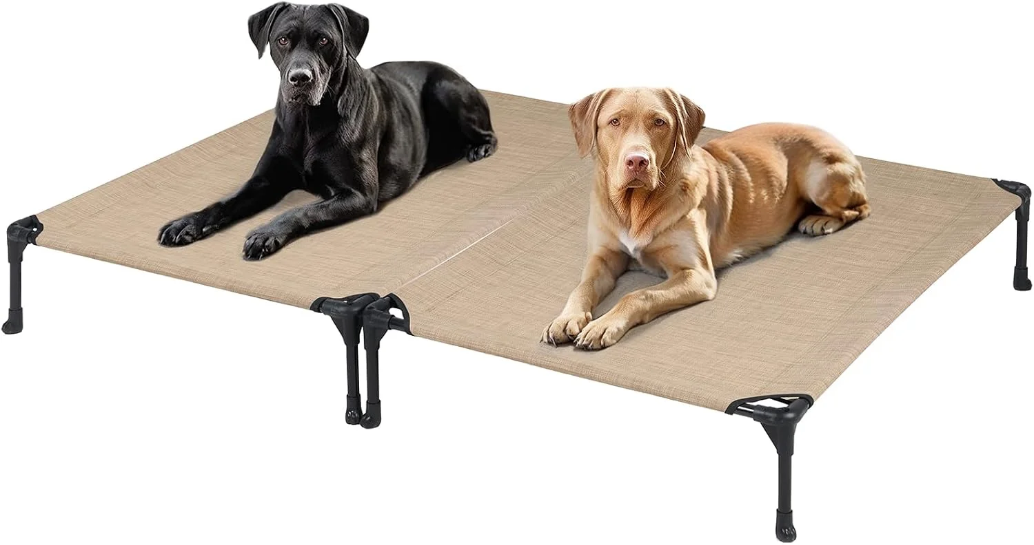 Veehoo Large Elevated Outdoor Dog Bed, Cooling Camping Raised Dog Cot - Image 3