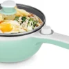 Dezin Hot Pot Electric, 1.5L Non-Stick Portable Electric Pot, Dual Power