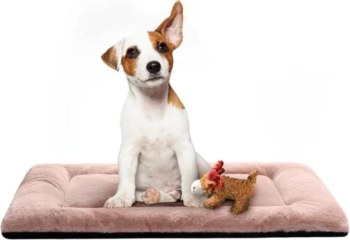 Alternative view of VERZEY Dog Bed for Crate Kennel Pad Washable Pet Mat 92x59x3 cm Gray