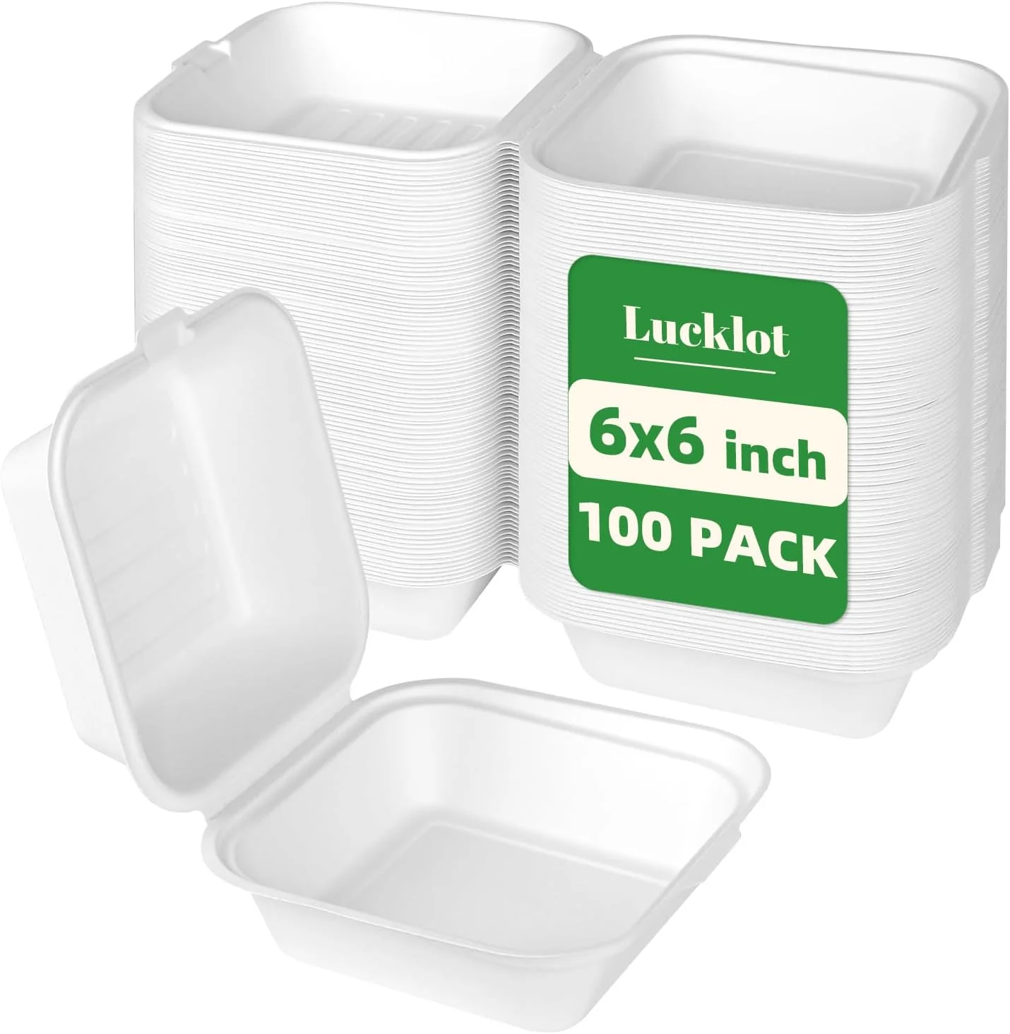 100 Pack 8??9 Inch 3-Compartment Compostable Bagasse Food Containers - Image 4
