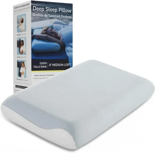 【Hotel Collection】 Cooling Memory Foam Pillow, Neck Support (Queen-5.1 in)