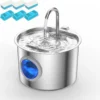 Stainless Steel Cat Water Fountain Cat Fountain 74oz/2.2L Water Fountains