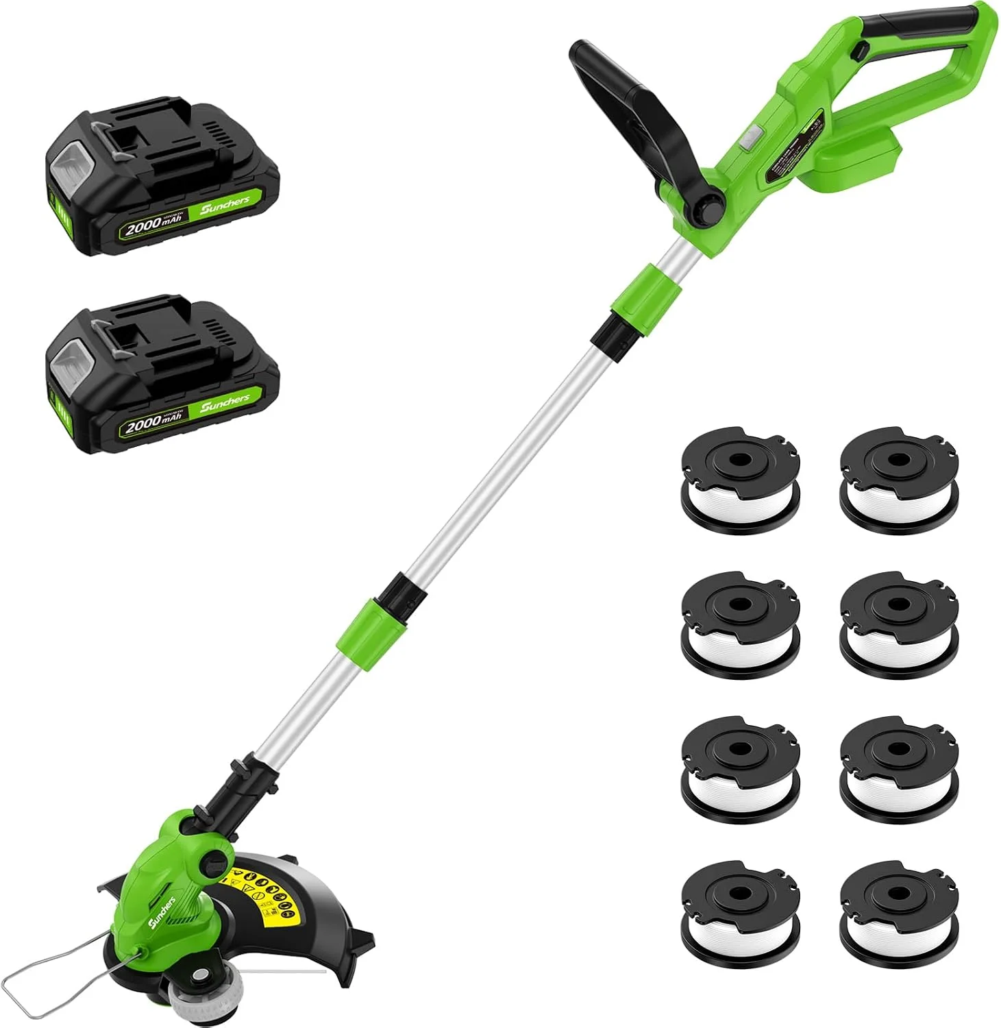 Electric Weed Wacker Edger Lawn Tool, Battery Powered Weed Eater 12-Inch Cordless String Trimmer Grass Trimmer Lightweight Yard Tools for Garden - Image 3