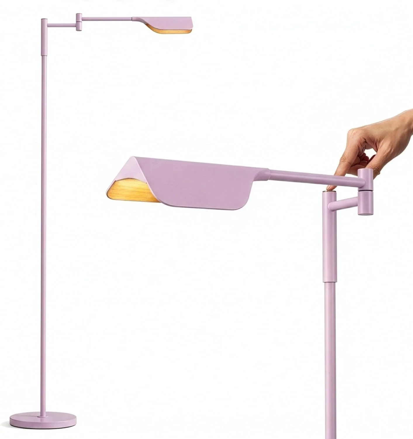 Leaf Pharmacy LED Reading Lamp, Dimmable Floor Lamp with Easy Rotation over Chair or Desk for Living Rooms & Offices, Adjustable Standing Tall Lamp - Image 3