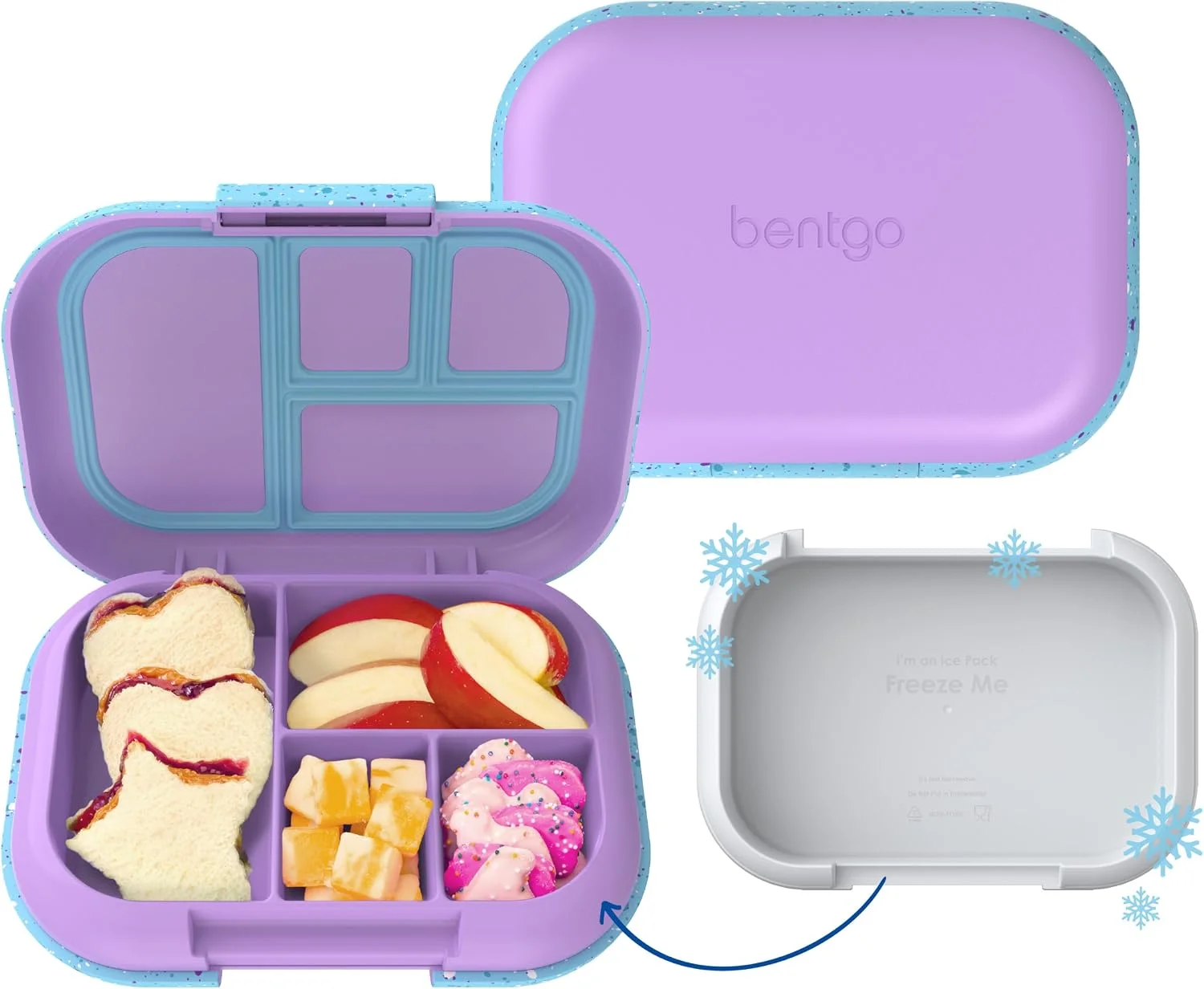 Chill Kids 4-Compartment Bento Box Leakproof Lunch Box