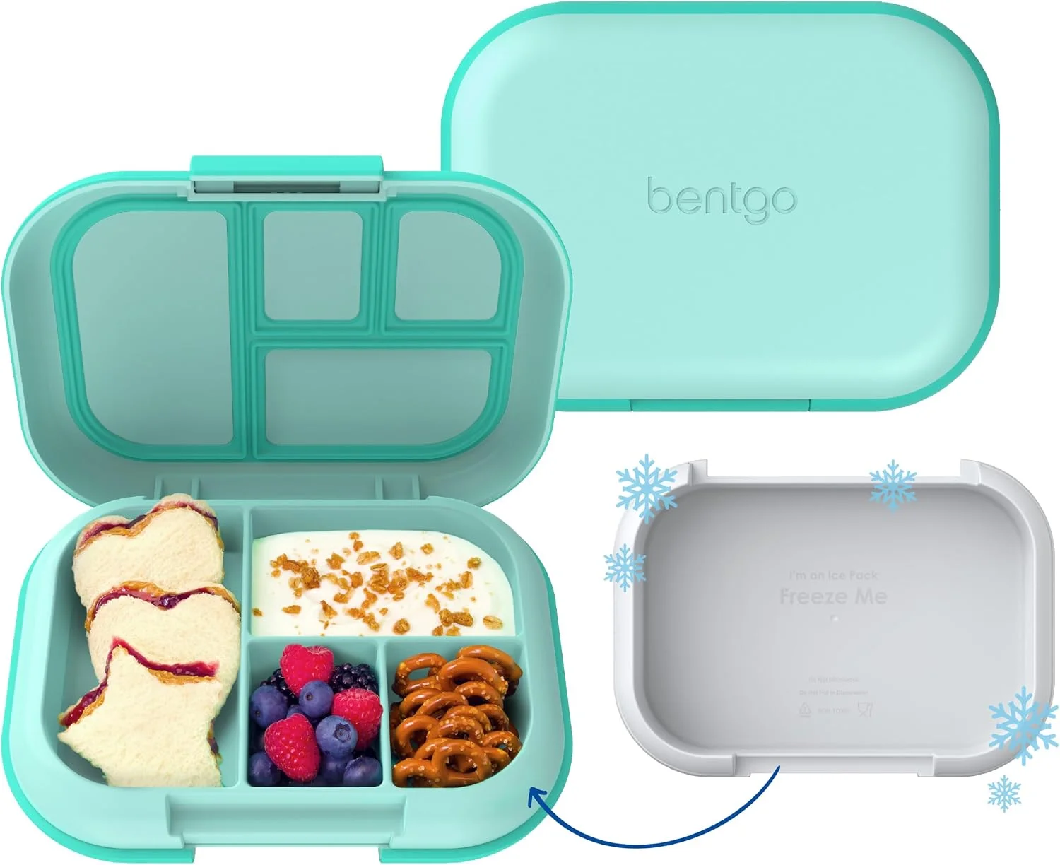 Chill Kids 4-Compartment Bento Box Leakproof Lunch Box - Image 3