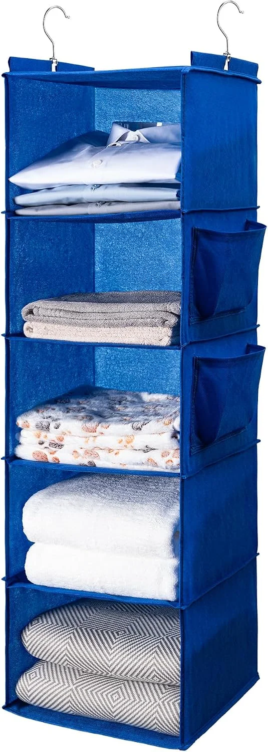 Hanging Closet Organize and Shelves,5-Hanging Shelf (Grey)