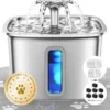 Veken Innovation Award Winner Stainless Steel Cat Water Fountain 3.2L/108oz