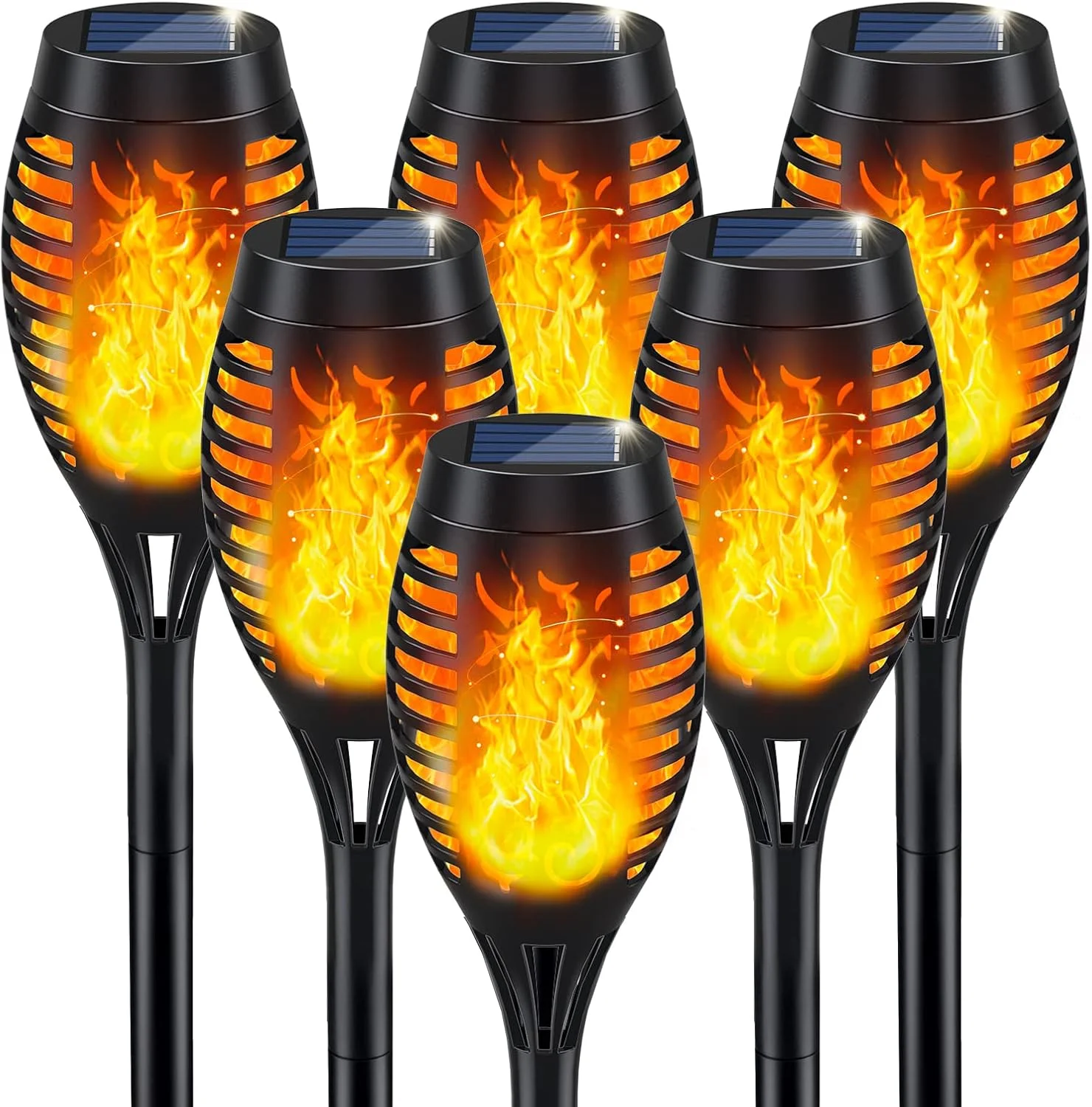Solar Torch Light with Flickering Flame for Halloween Decorations - Image 3