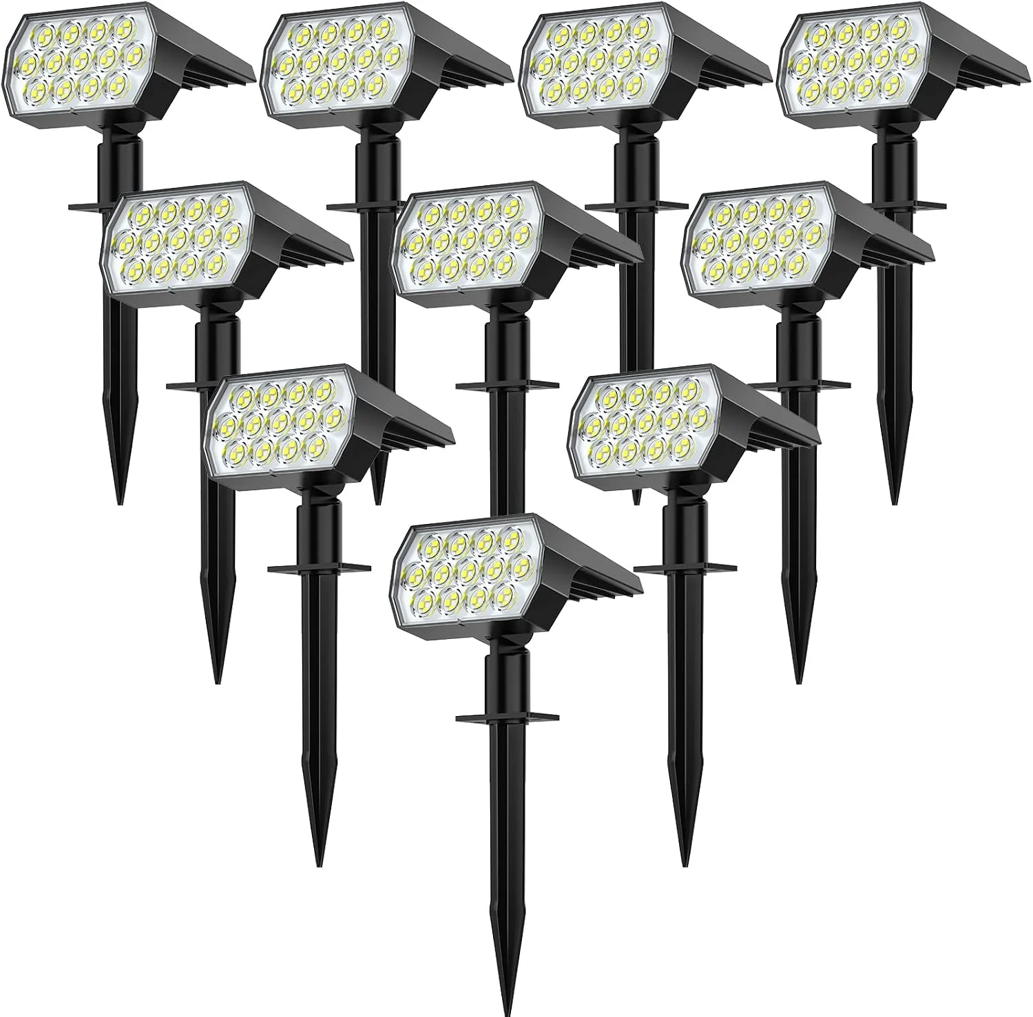 Color Changing Solar Lights Outdoor, IP68 Waterproof, RGB, 6 Pack - Image 3