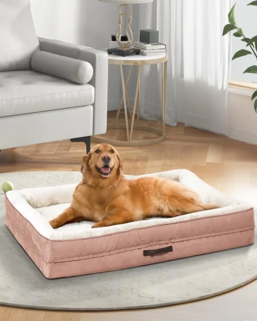 Waterproof Orthopedic Large Dog Bed, Non-Slip Bottom with Washable Cover
