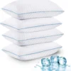 VVZ Cooling Shredded Memory Foam Pillows Queen Size 2 Pack, 20 X 30 Inches