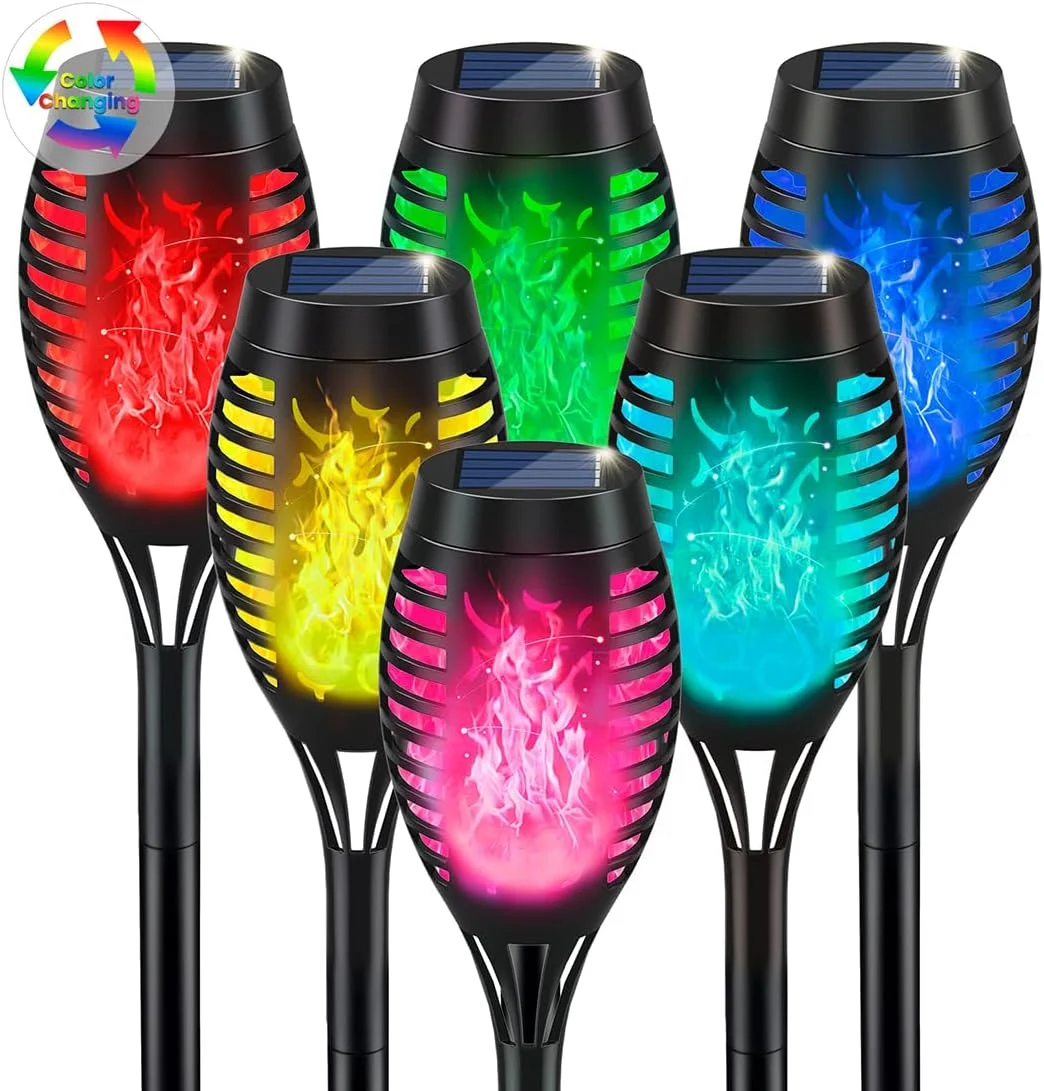 Solar Torch Light with Flickering Flame for Halloween Decorations - Image 4