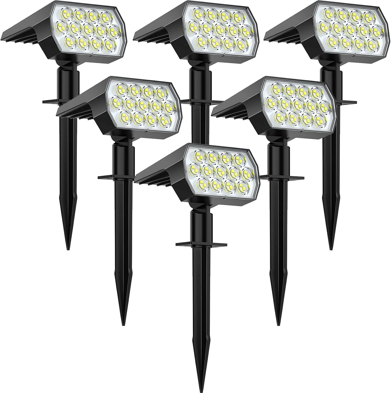 Color Changing Solar Lights Outdoor, IP68 Waterproof, RGB, 6 Pack - Image 4