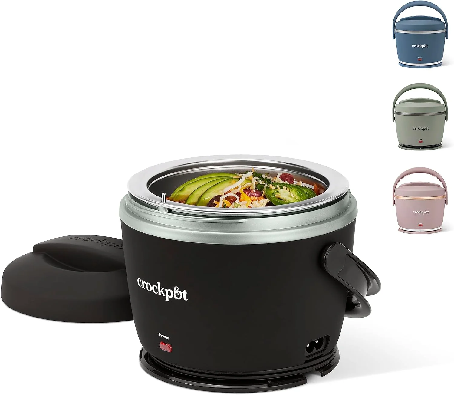 Electric Lunch Box, Portable Food Warmer for Travel, Car, On-the-Go, 20-Ounce, Blush Pink - Image 3