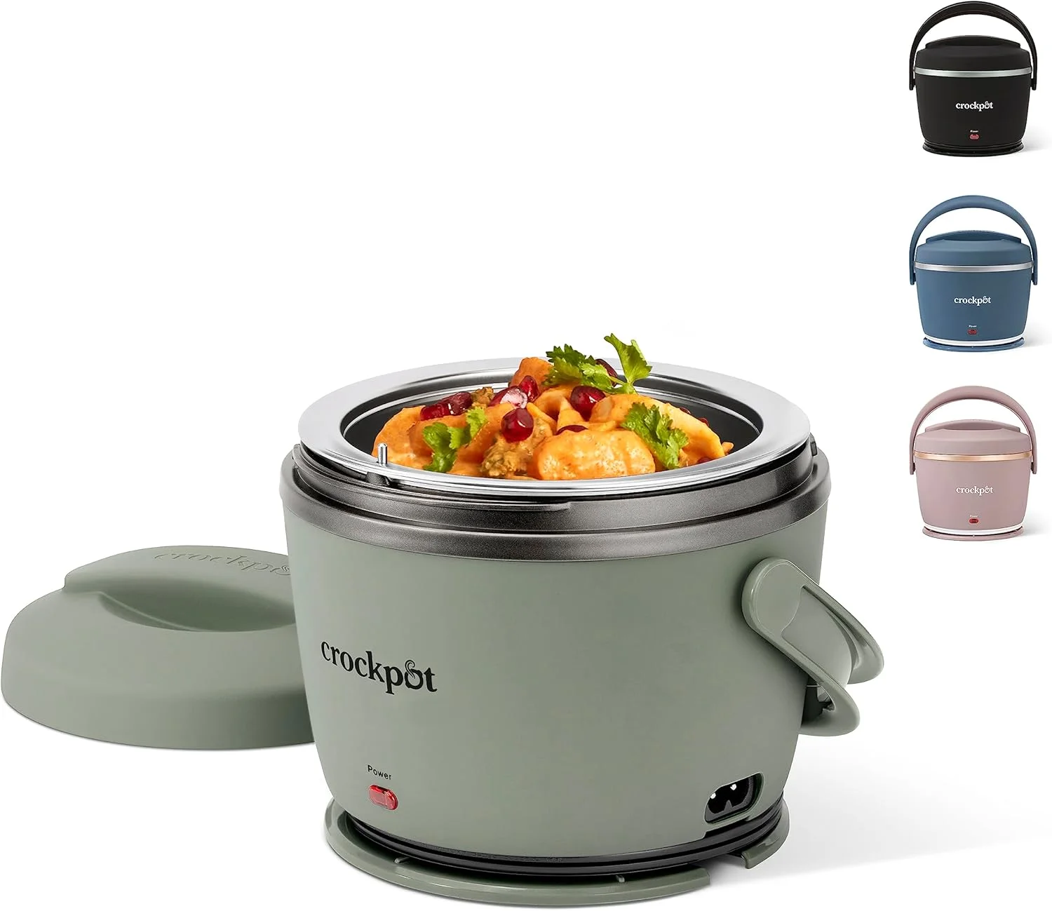 Electric Lunch Box, Portable Food Warmer for Travel, Car, On-the-Go, 20-Ounce, Blush Pink - Image 2