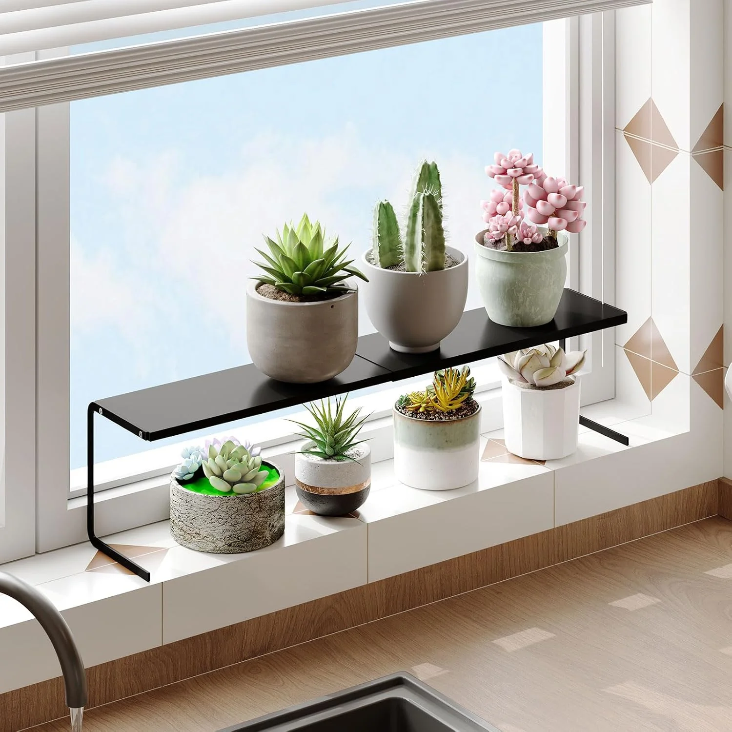 Small Narrow Shelf for Windowsill Kitchen, Spice Rack Organizer - Image 2