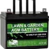Lawn Garden AGM Battery Group 1 (U1-320CCA) Rechargeable SLA Starting Battery for Lawn, Tractors and Mowers, Compatible with John Deere, Toro