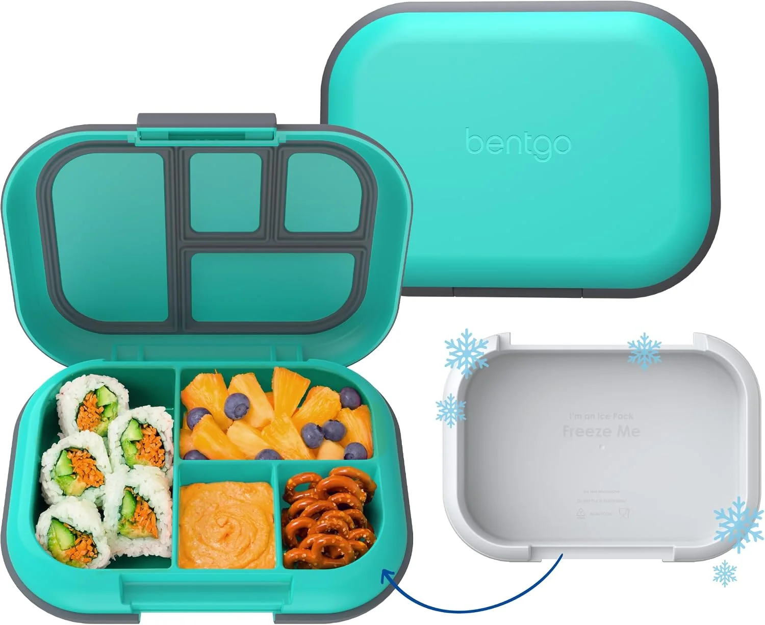 Chill Kids 4-Compartment Bento Box Leakproof Lunch Box - Image 4