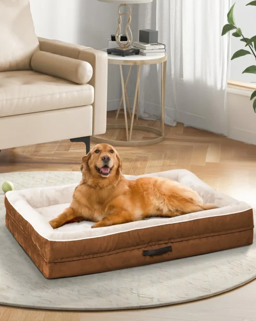 Alternative view of Waterproof Orthopedic Large Dog Bed, Non-Slip Bottom with Washable Cover