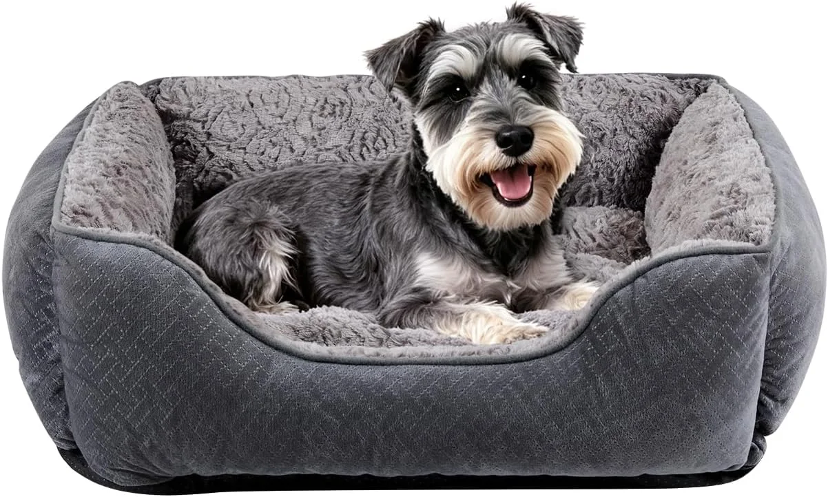 Dog Bed for Medium Dogs, Super Soft Rectangle Washable Dog Beds