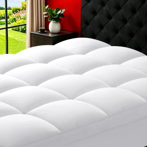 Alternative view of TEXARTIST Mattress Topper Double Size Thick Pillow Top Full Mattress Pad
