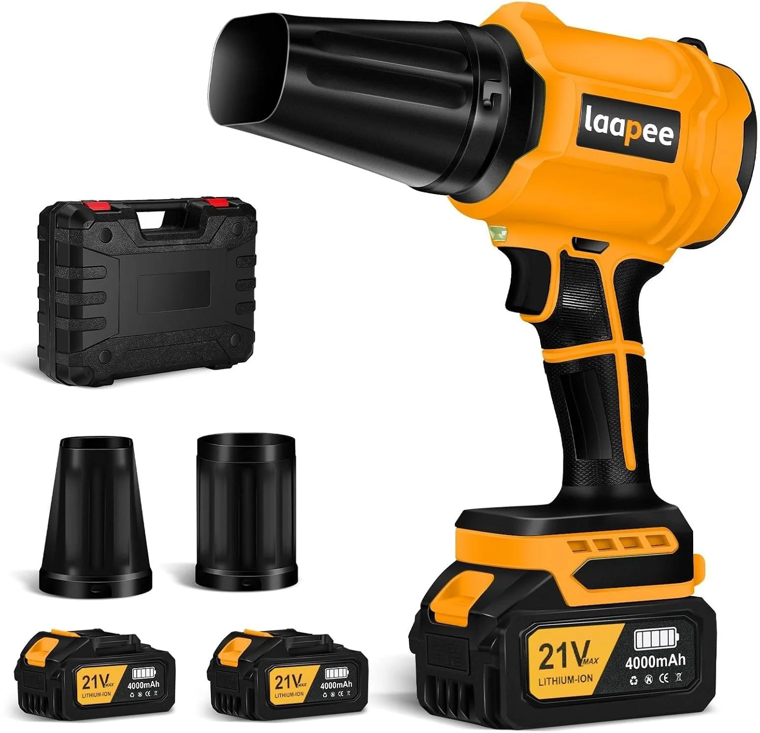 Blower Cordless Handheld Blower with 2x4.0Ah Batteries and Charger - Image 2
