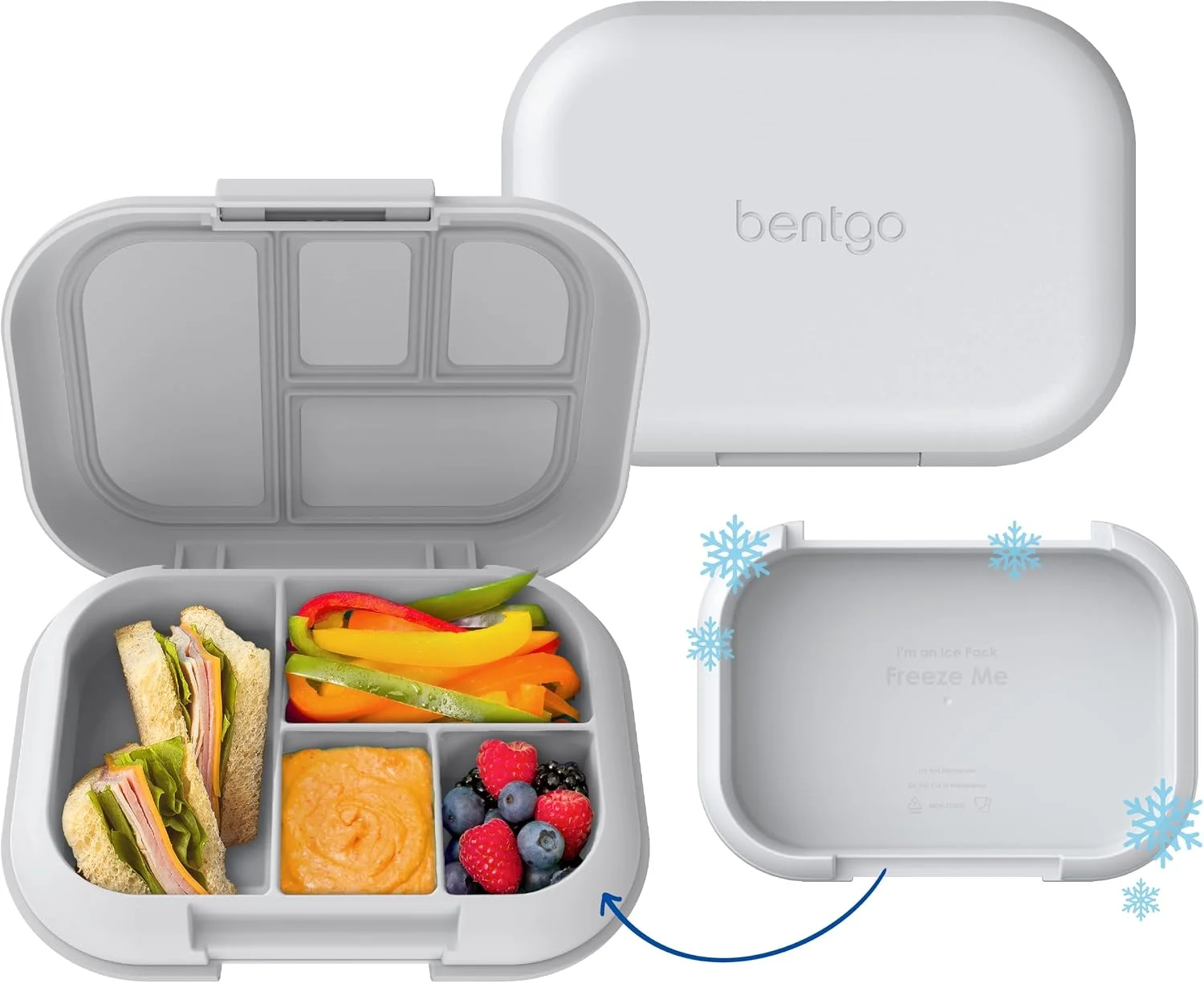 Chill Kids 4-Compartment Bento Box Leakproof Lunch Box - Image 2