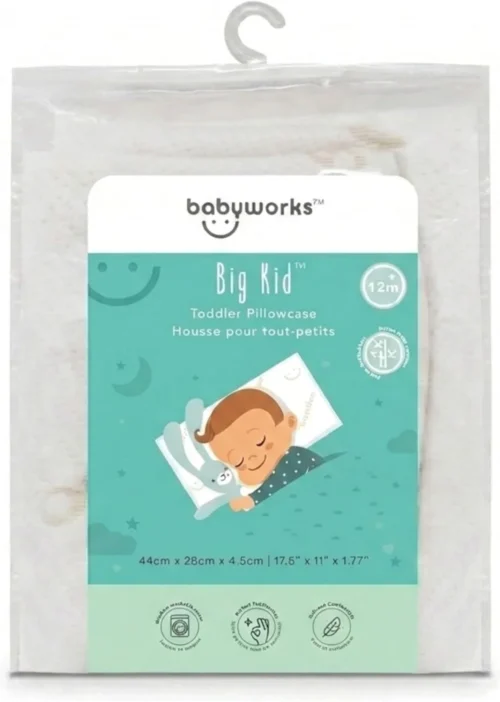 Alternative view of Baby Works Toddler Pillow - Soft, Supportive and Breathable Memory Foam with Hypoallergenic Bamboo Cover, Chiropractor Recommended, Washable and Removable Cover, Perfect for Cribs, Ages 12m+