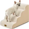 COZY KISS Dog Stair for Small Dog 15.7 H, 3 Step Pet Ramp for Couch