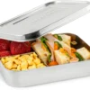 Medium Trio Stainless Steel Kids Bento Box 3-Section 32oz