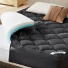 Bedlore King Mattress Topper 3 Inch, Dual Layer Medium Support, White