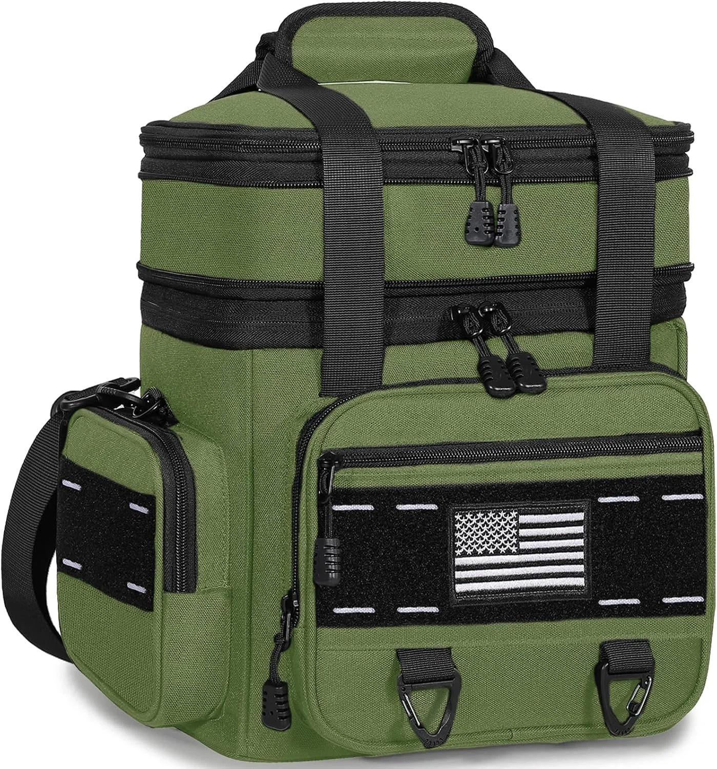 Tactical Insulated Lunch Box Men Double Deck Heavy Duty Cooler Bag - Image 4