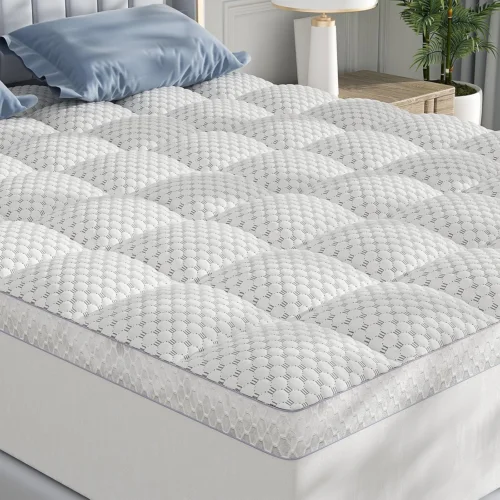 BEDELITE Queen Mattress Topper, Thick Pillow Top Mattress Pad Bed Cover