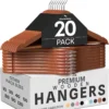 Utopia Home Wooden Hangers 20 Pack – Premium Natural Coat Hangers