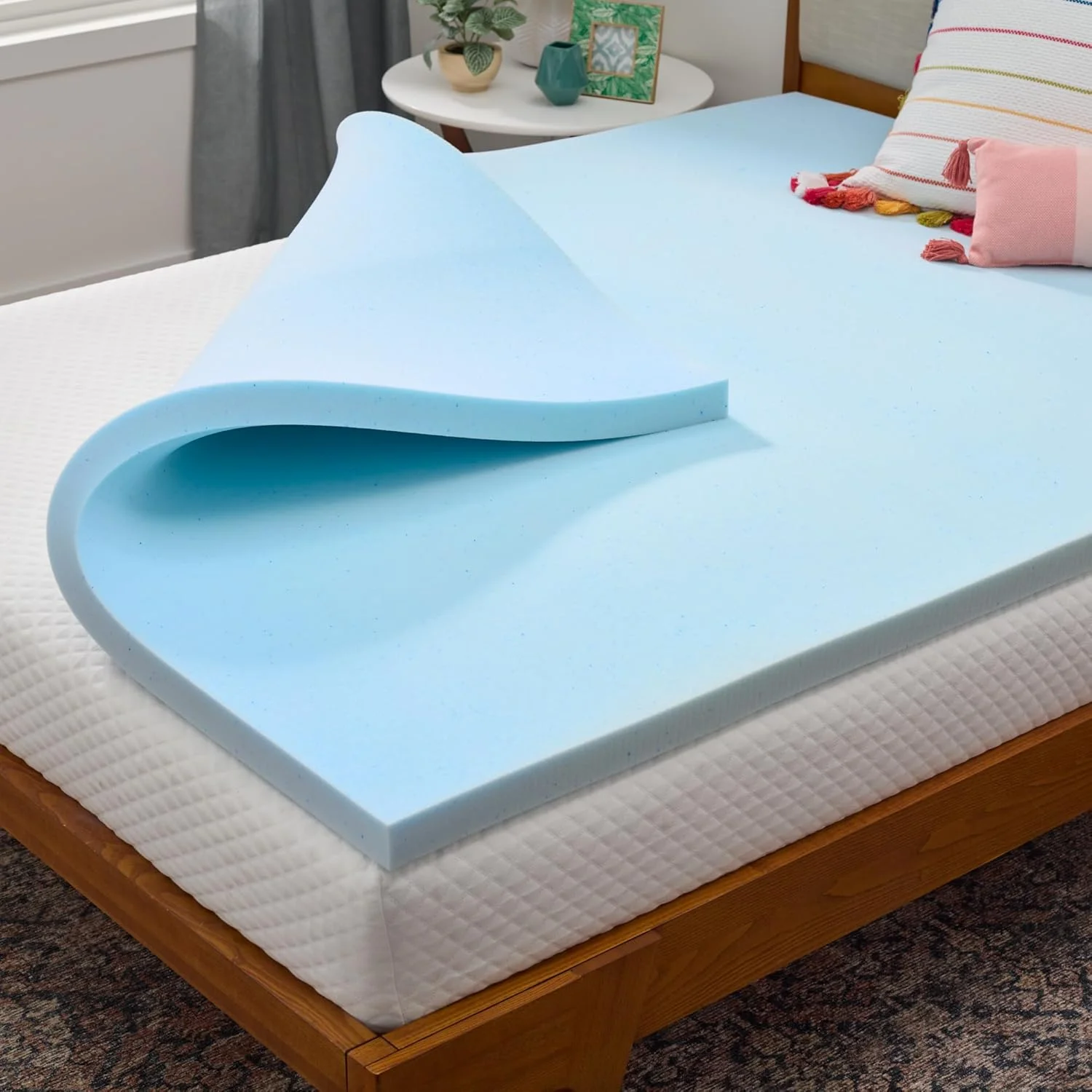 Linenspa 3 Inch Memory Foam Mattress Topper, Gel Infused Full Mattress Topper, CertiPUR-US Certified - Image 2