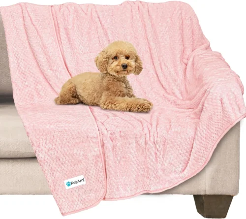 Alternative view of PetAmi Waterproof Dog Blanket, Leakproof Pet Throw, Twin 60x80 Taupe Beige