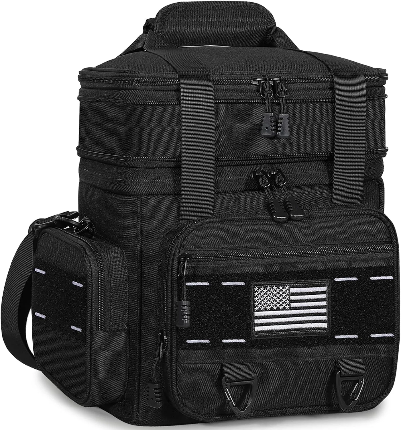 Tactical Insulated Lunch Box Men Double Deck Heavy Duty Cooler Bag - Image 2