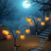 Pack Solar Halloween Lights Outdoor Decorations, Fall Pumpkin Lanterns