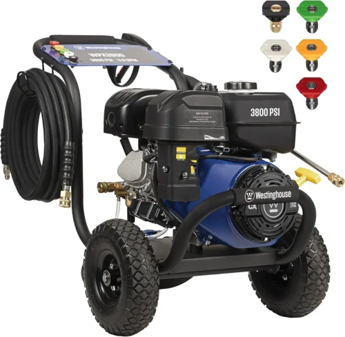 Alternative view of Universal 16.5?? Pressure Washer Surface Cleaner Attachment - Stainless Steel - 4400 Max PSI, 1/4?? Connector - for Gas and Electric Pressure Washers