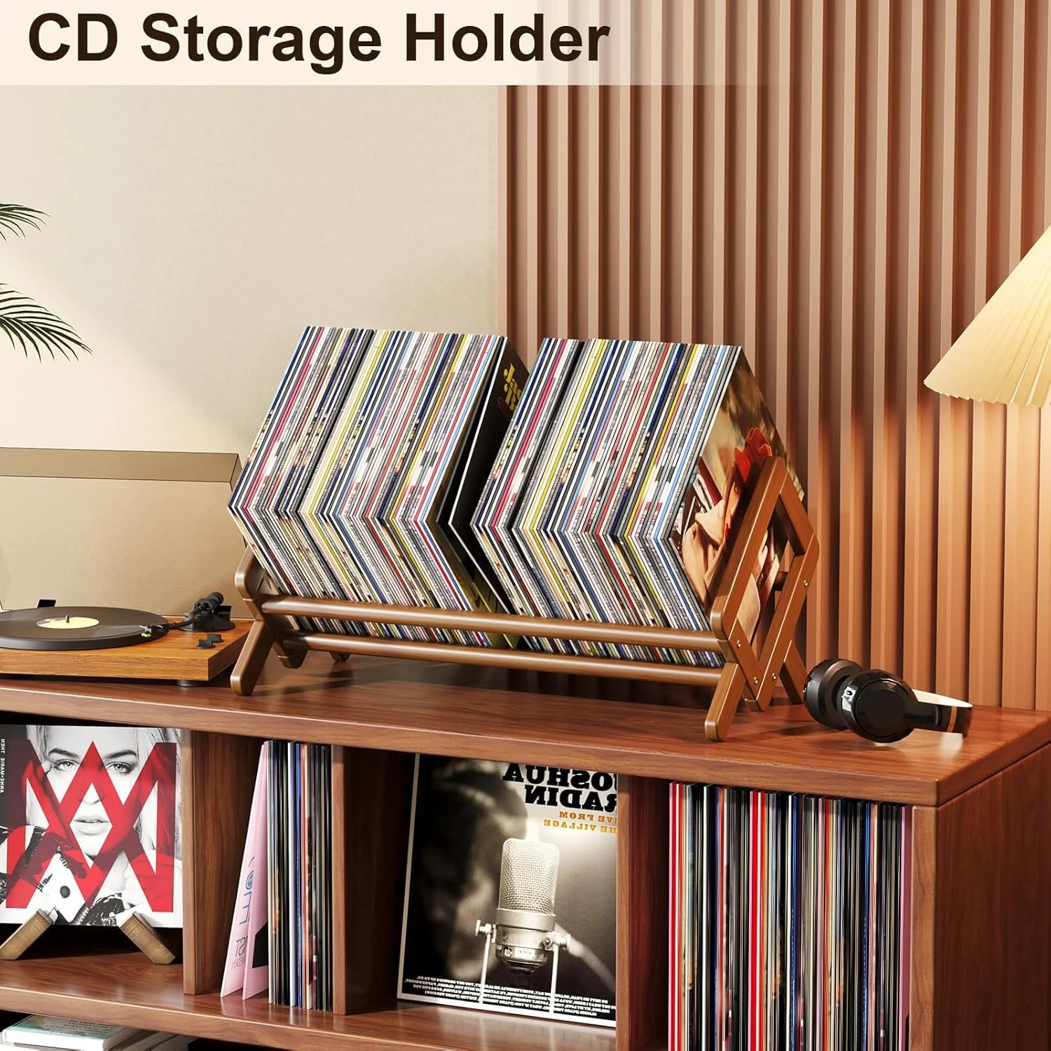 Stable Desktop Bookshelf, Bamboo Under Desk Bookshelf, Book Rack - Image 9