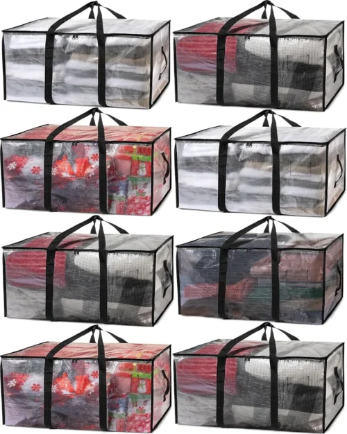 Alternative view of ClearSpace Oversized Moving Bags or Storage Bag – Large Moving Boxes with Backpack Straps, Zippers & Handles – Heavy-Duty Packing Bags, College Dorm, Christmas Decorations, 6 Pack