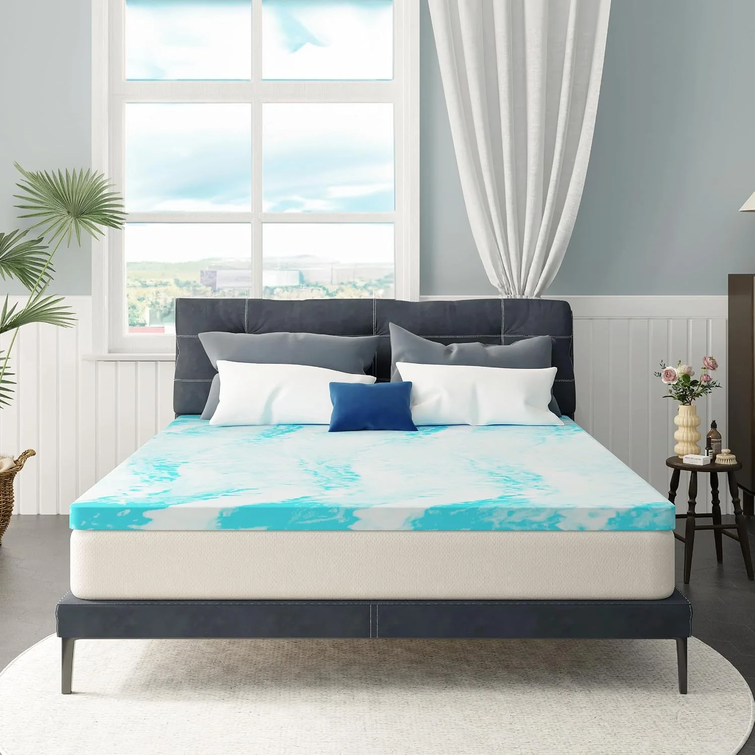 Queen Mattress Topper 2 Inch Memory Foam Mattress Topper - Image 3