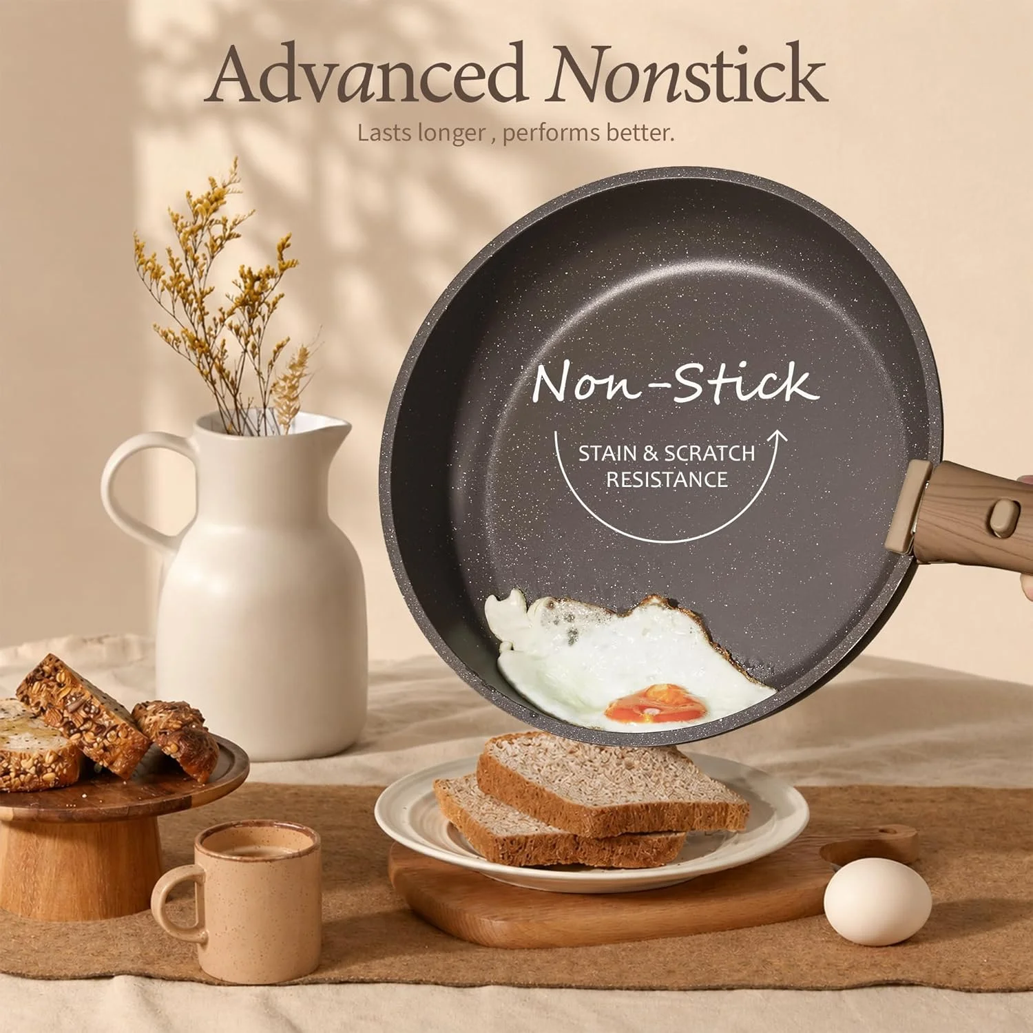 CAROTE 27pcs Pots and Pans Set Non Stick, Detachable Handle Cookware - Image 3