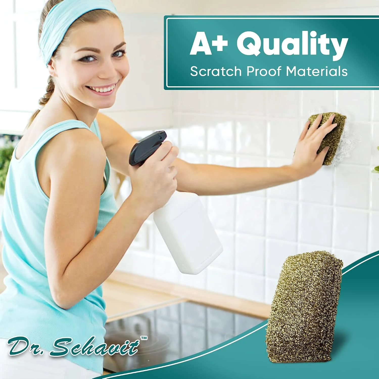 Perfect Scour 2 Pack Scrub Sponges for Kitchen - Multipurpose Non-Scratch Sponge with Heavy Duty Scouring Power - Soft and Fast Cleaning Scrubber for Cleaning Dishes, Pans, Pots and Hard Stains - Image 2