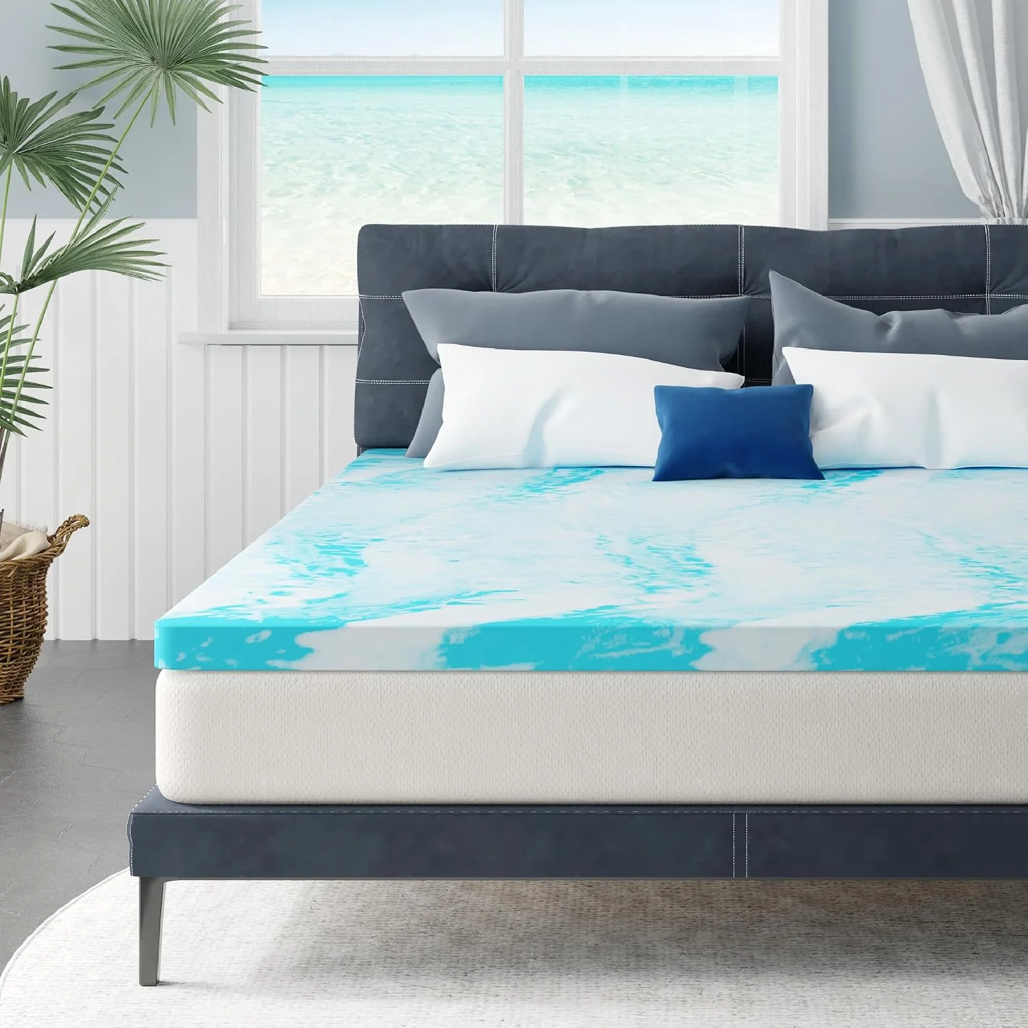 Queen Mattress Topper 2 Inch Memory Foam Mattress Topper