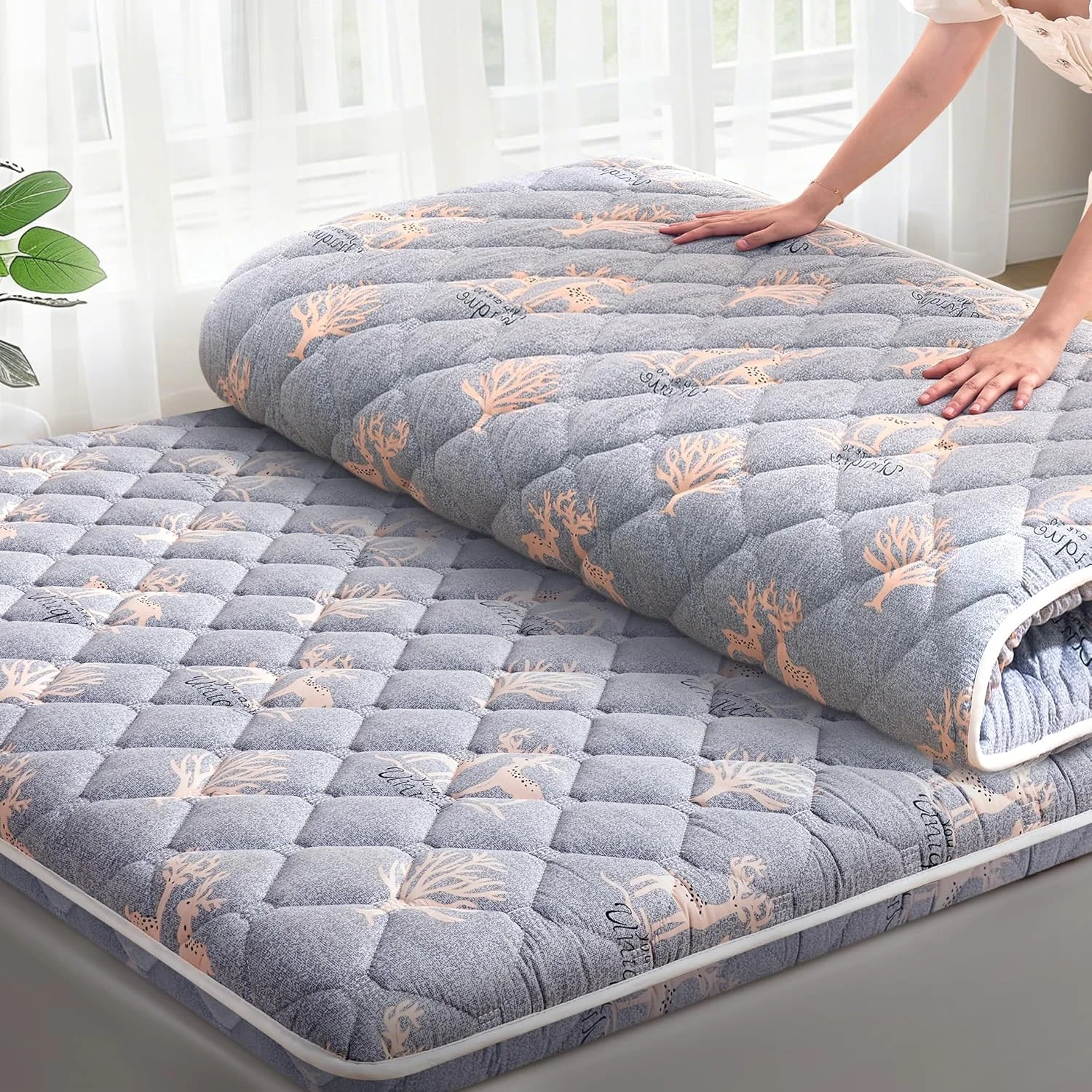 Premium Foam Mattress Topper -Thick 9-Layer Modern Topper,Breathable & Hypoallergenic, Pressure Relief & Comfort Support,Twin (39X75)
