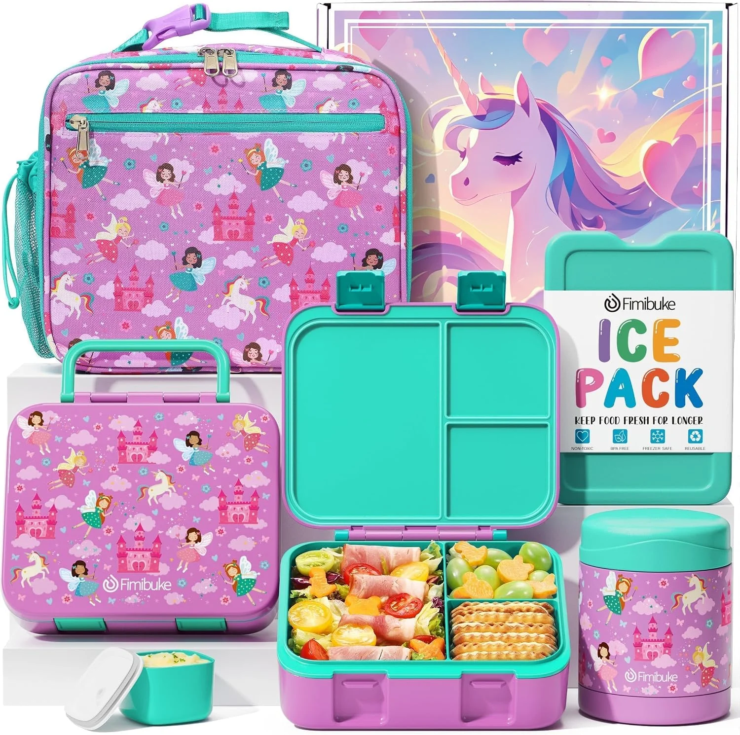 Bento Lunch Box for Kids Toddler Boys with 12OZ Insulated Food Jar - Image 4